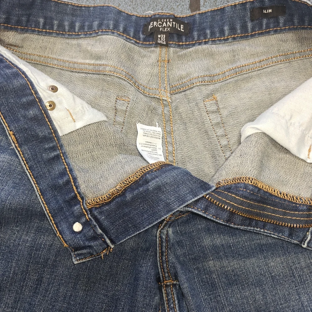 J.crew Mercantile Flex Slim Classic Blue Men's Jeans Size 33X32